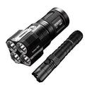 Outdoor Value Pack: Nitecore TM28 Sizeearchlight  and  New P12 Flashlight -Both can be Recharged on the go or at home