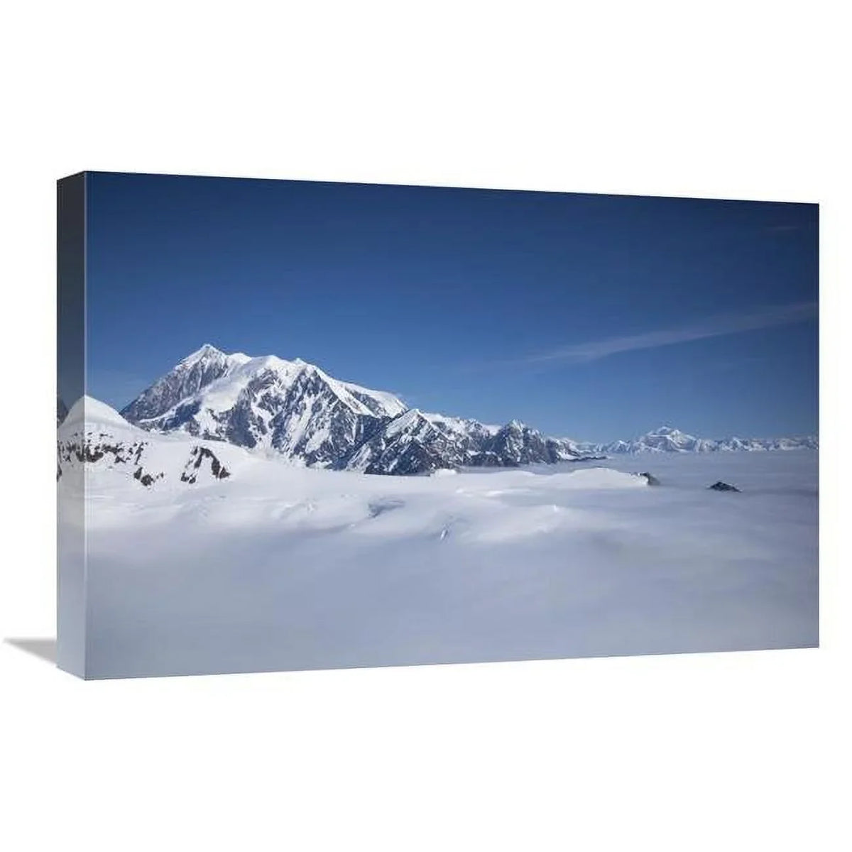 16 x 24 in. Cloud-Covered Bowl of the Upper Hubbard Glacier, Wrangell-Sizet. Elias National Park, Alaska Art Print - Matthias Breiter