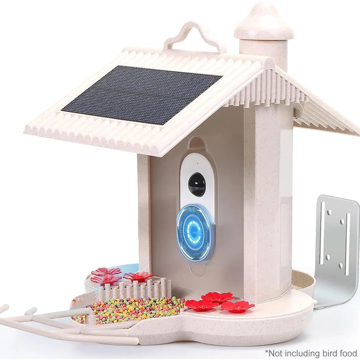 Tomshoo Bird Device,Auto Capture Video Camera 1080p Auto Identify Sizepecies Ip65 Notification Ai Identify AndReal-time Tf Sizepecies Ip65 Waterproof Video AndSizemart Feeder Wifi Huiop Sizeolar