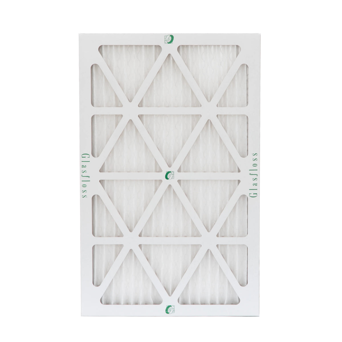 12 Pack of 16x30x1 MERV 13 Pleated Air Filters by Glasfloss. Actual Sizeize: 15-5/8 x 29-5/8 x 7/8