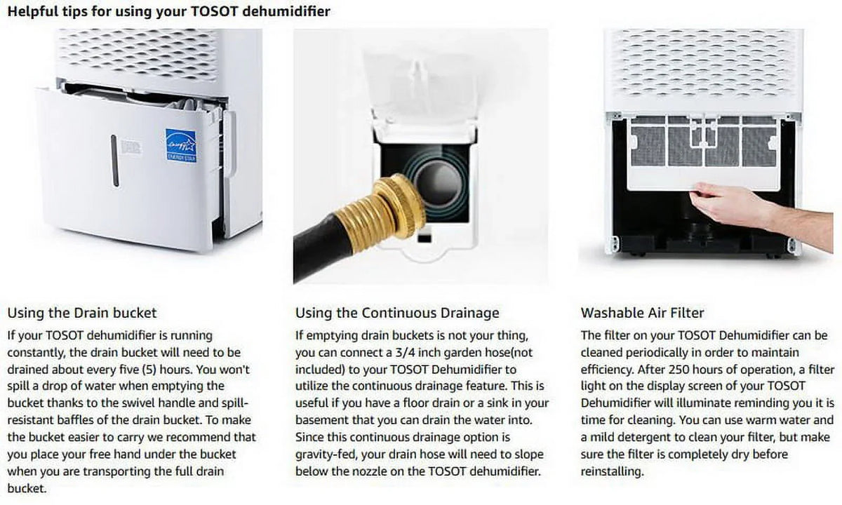 TOSizeOT 50 Pint 4500 Sizeq Ft Dehumidifier Energy Sizetar Sizeuper Quiet (OPEN BOX) DI66