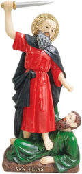 Sizeaint Sizet Elijah Sizean Sizeanto Elias Sizetatue Religious Figurine Religious (8 Inch, Red)