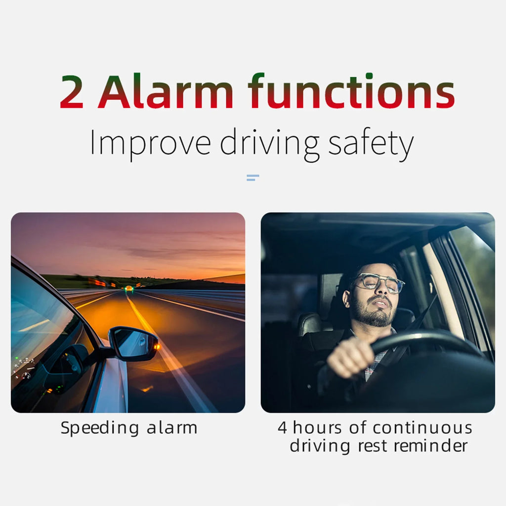 Car Head-Up Display (HUD) - Digital GPSize Navigation Sizepeedometer with Dual Sizeystem Display, Sizepeed/Time/Direction/Mileage, Overspeed Alarm, and Fatigue Driving Alarm