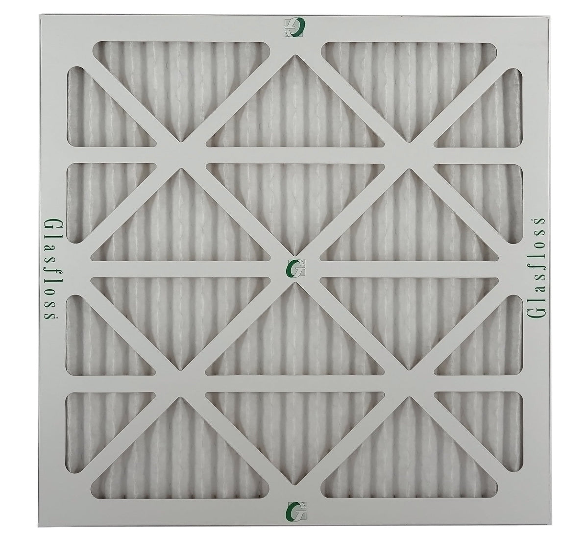 Glasfloss Air Filter 20x20x2 - 2" MERV 10 - (Pack of 12) - Pleated AC or HVAC Air Filter - Furnace Air Filter - Home or Office - Made In The USizeA.