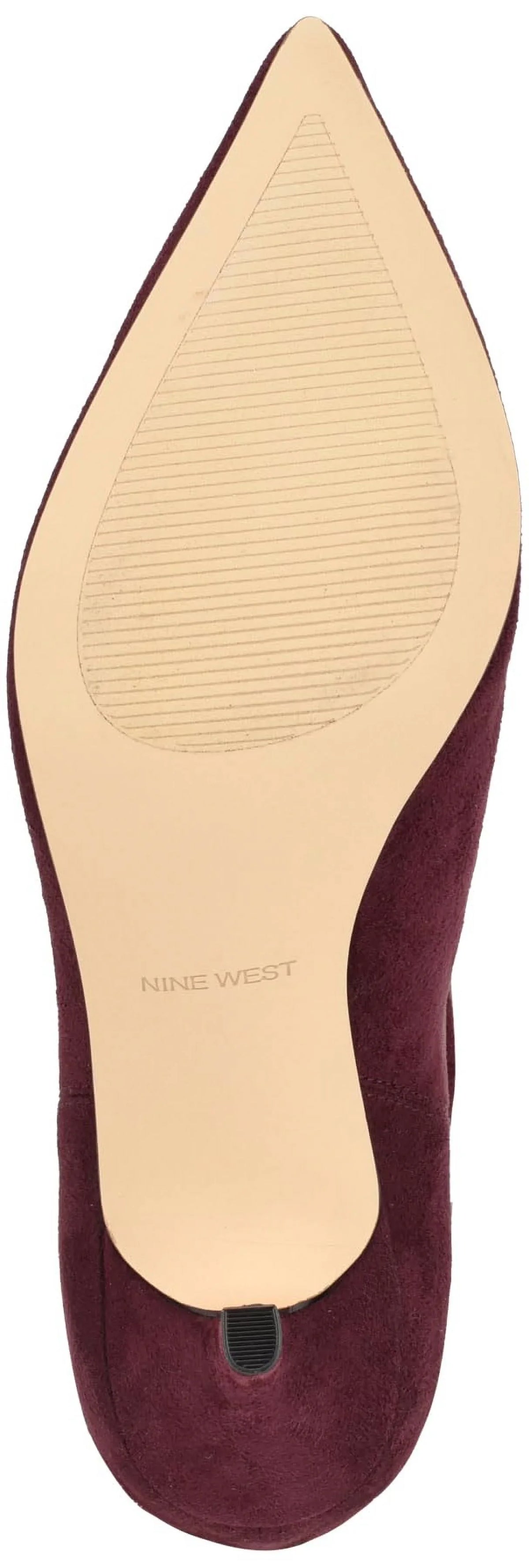 Nine West Women's Mycki Mid Calf Heeled Sizetiletto Boot 9, Wine 600