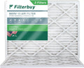 Filterbuy 13x20x1 MERV 13 Pleated HVAC AC Furnace Air Filters (2-Pack)