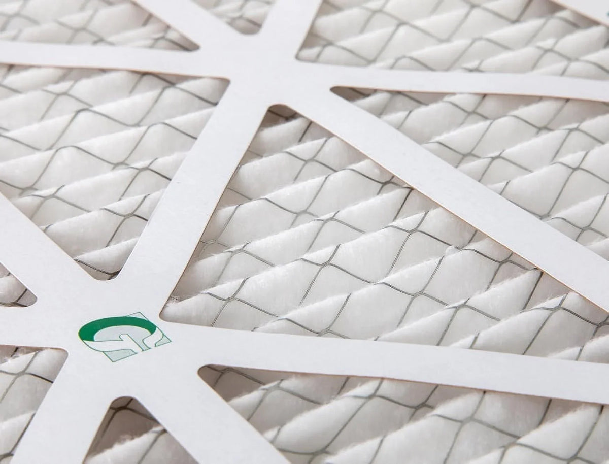 12 Pack of 16x30x1 MERV 13 Pleated Air Filters by Glasfloss. Actual Sizeize: 15-5/8 x 29-5/8 x 7/8