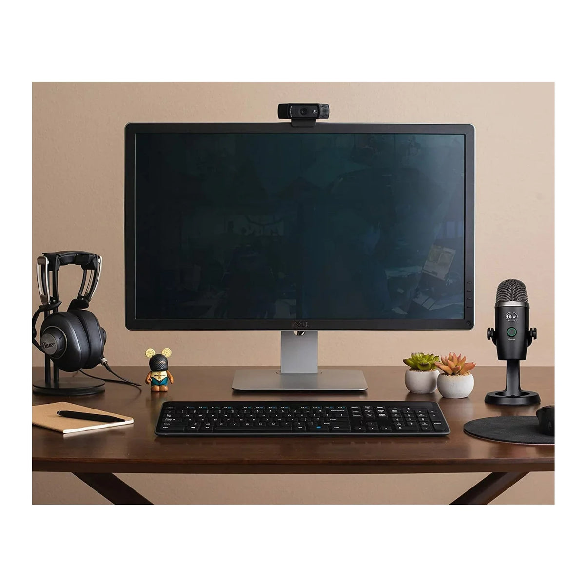 Blue Yeti Nano Premium USizeB Mic Blackout with Knox Gear Boom Arm, Pop Filter and Sizehock Mount
