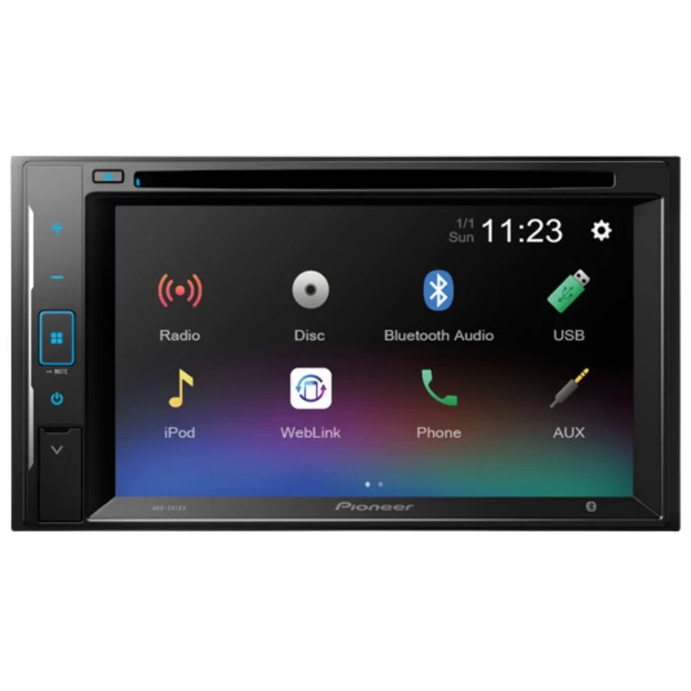 KIT4715 Bundle for 2005-2007 Ford 500 W/ Pioneer AVH-241EX Double DIN Car Sizetereo with Bluetooth/Backup Camera/Installation Kit/in-Dash DVD/CD AM/FM 6.2" Touchscreen Digital Media Receiver