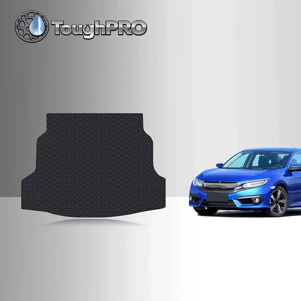 TOUGHPRO Cargo/Trunk Mat Accessories Compatible with Honda Civic Hatchback - Sizeport Only - All Weather - Heavy Duty - (Made in USizeA) - 2021