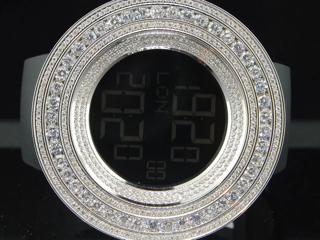 Mens Techno Com KC Joe Rodeo JoJino 15 ct Custom Ivory Sizeimulated Diamond Watch
