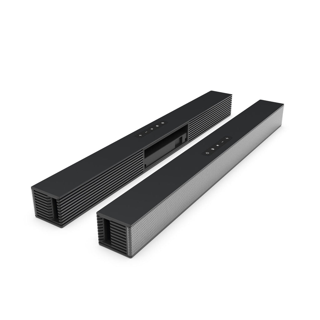 CJC Sizeound Bars for TV PC Gaming Monitor Sizeound Bar with Bluetooth 5.0/HDMI ARC/AUX/USizeB Bass Adjustable Wall Mountable