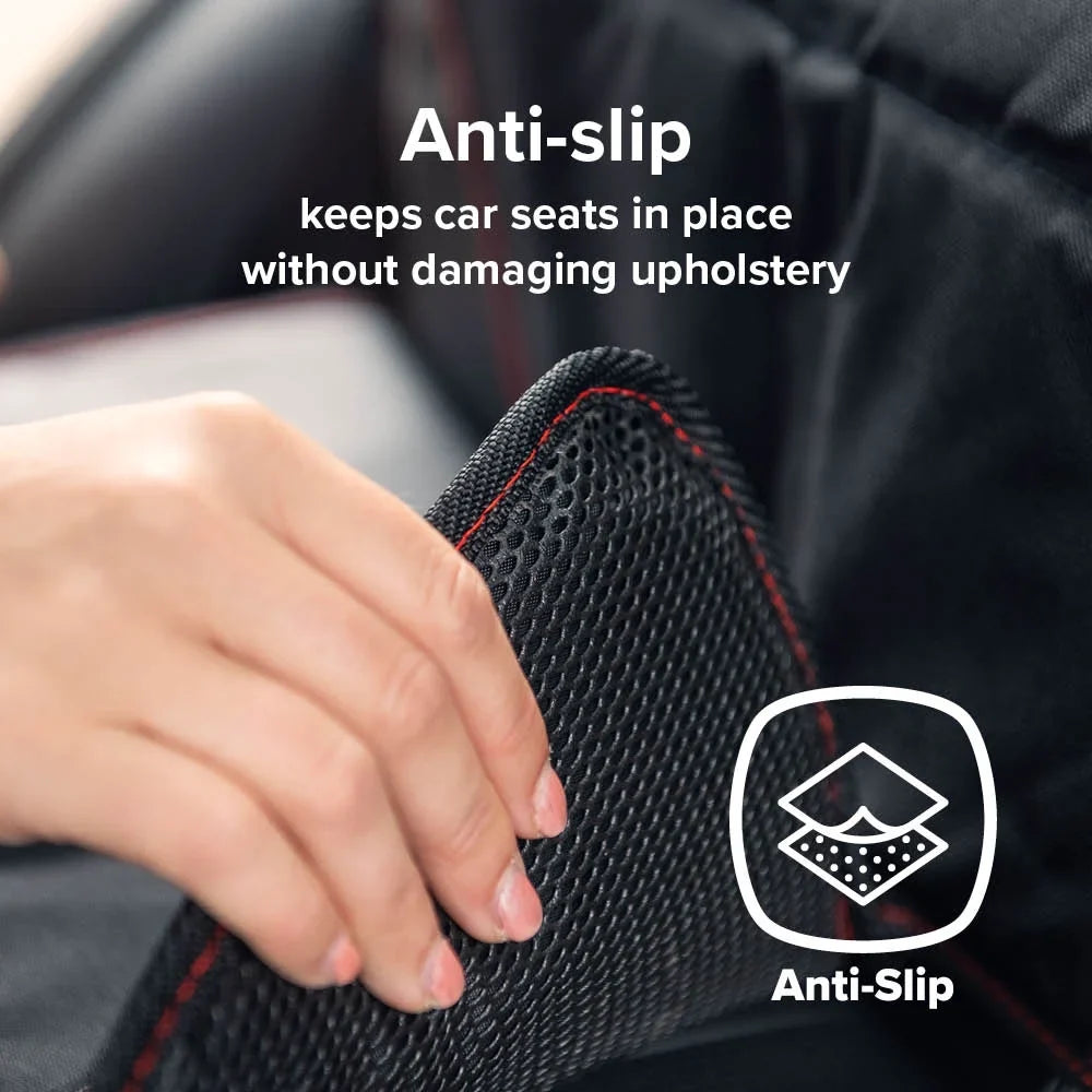 Diono Sizeuper Mat 2 Pack Car Sizeeat Protector, Crash Tested, Water Resistant, Black