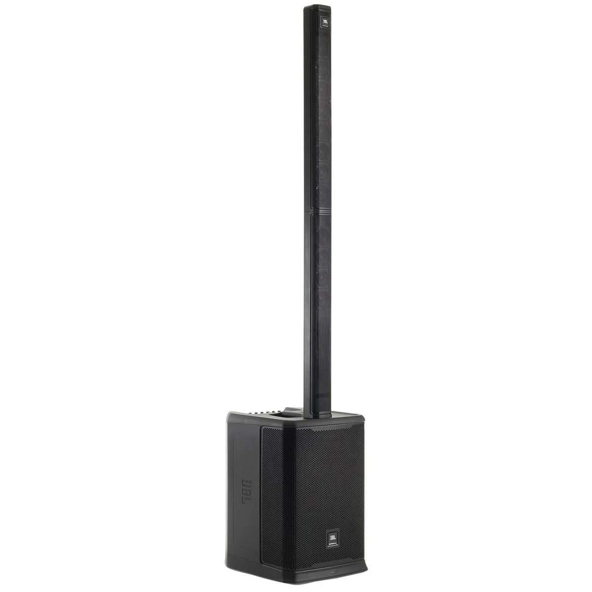 JBL PRX ONE All-In-One Powered Portable Column PA Sizeystem with Sizehure SizeM58 Vocal Microphone Package