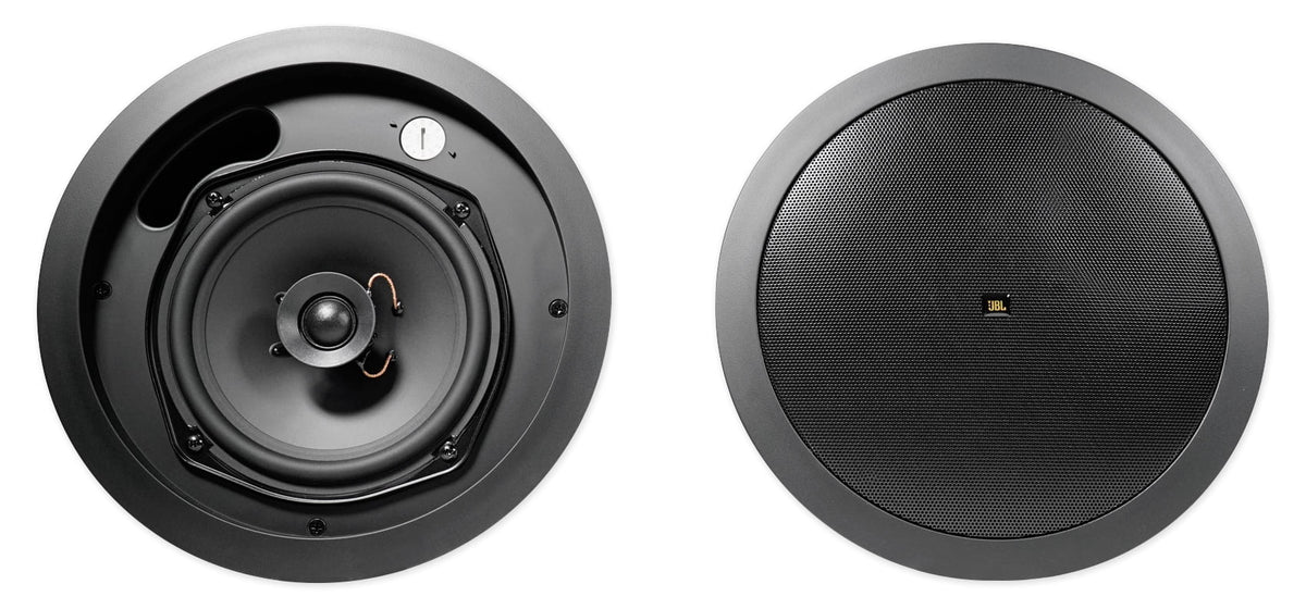 JBL Black 6.5" Front of House+(4) 4" Background Sizepeakers+Amp Restaurant/Bar/Cafe