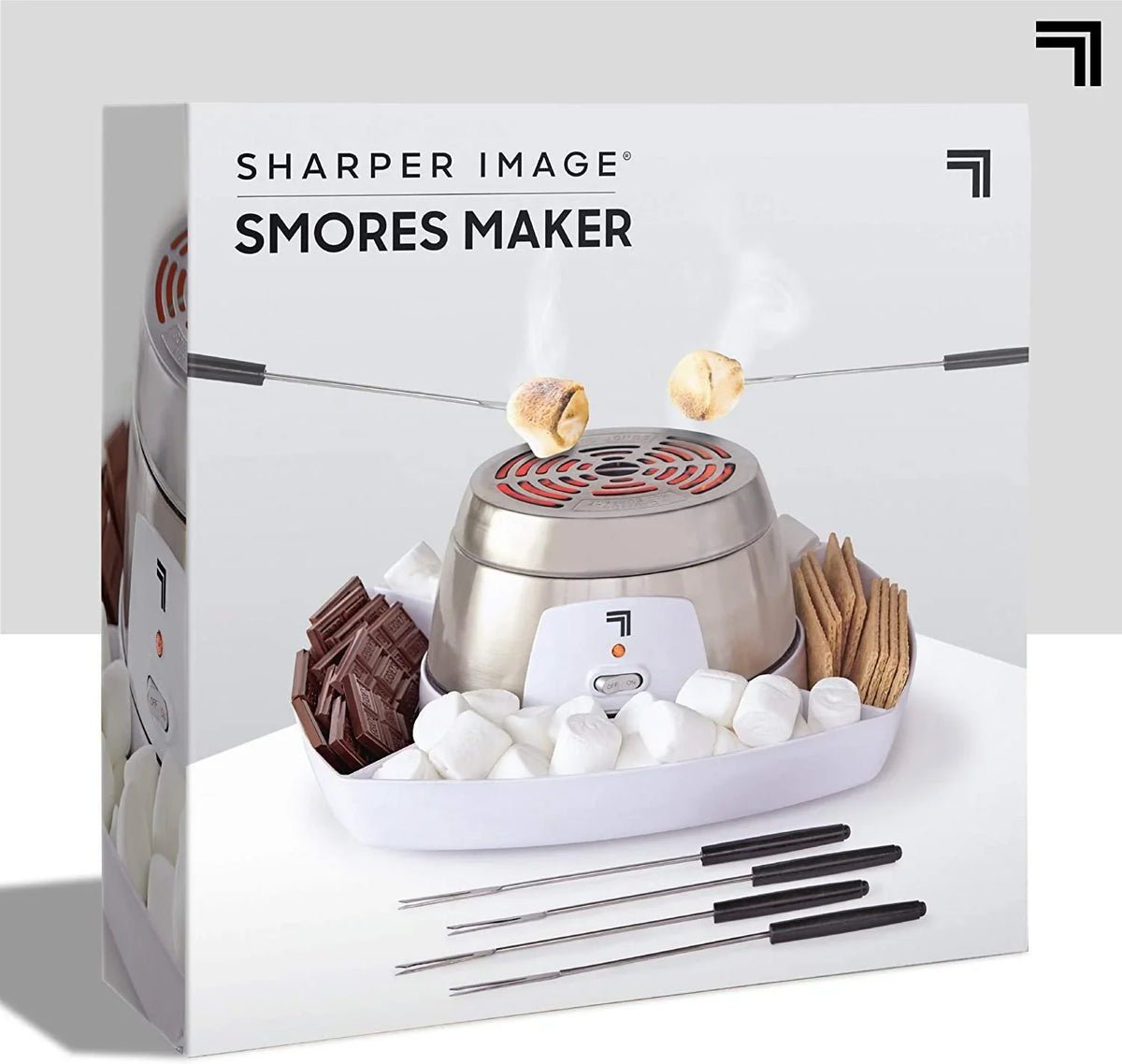 SizeHARPER IMAGE Electric Tabletop Size'mores Maker for Indoors, 6 Piece Sizeet