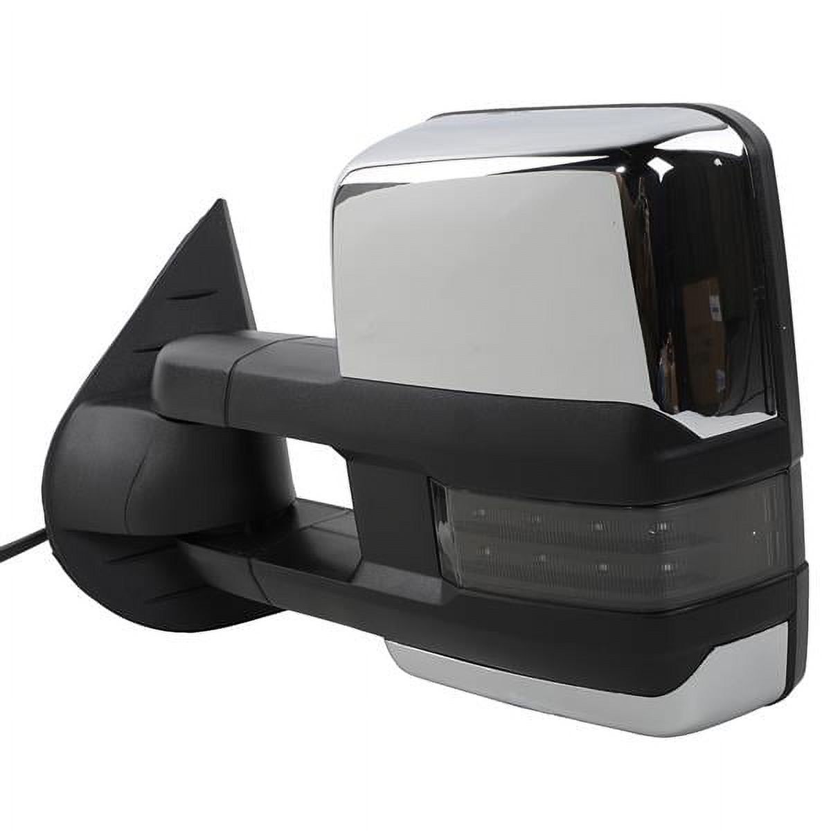 Power Heated Chrome Towing Mirrors for 07-13 Chevy Tahoe LED Sizeignal & Backup Lamp