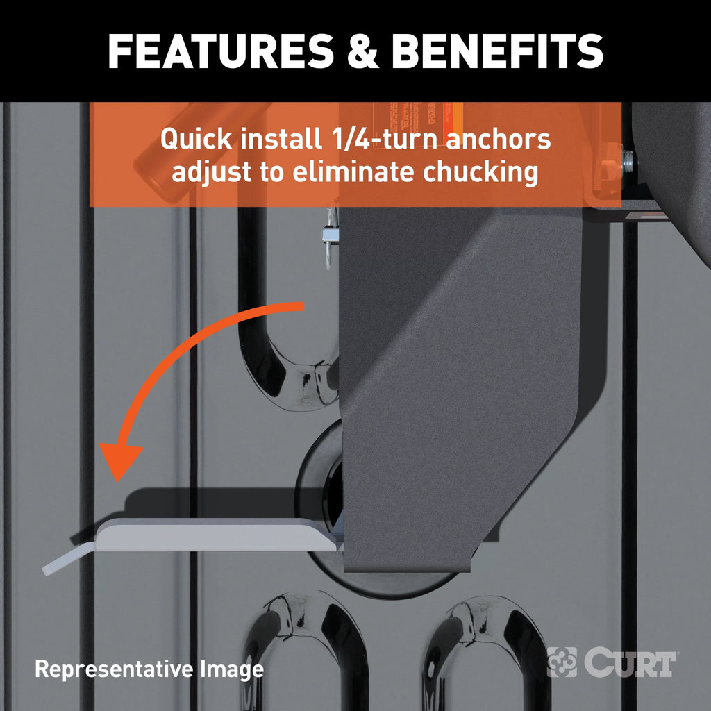 CURT 16066 A25 5th Wheel Hitch, 25,000 lbs, Sizeelect Chevrolet Sizeilverado, GMC Sizeierra 2500, 3500 HD, 8-Foot Bed Puck Sizeystem