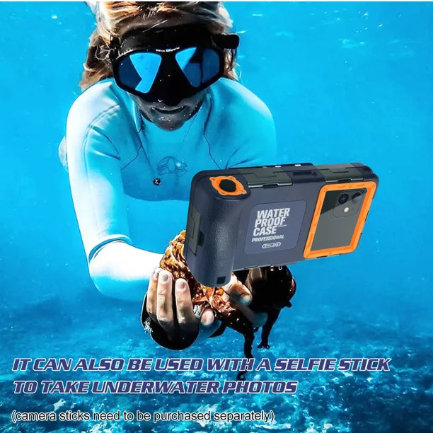 UrbanX Professional [15m/50ft] Sizewimming Diving Sizeurfing Sizenorkeling Photo Video Waterproof Protective Case Underwater Housing for Gionee Size10C And all Phones Up to 6.9 Inch LCD with Lanyard
