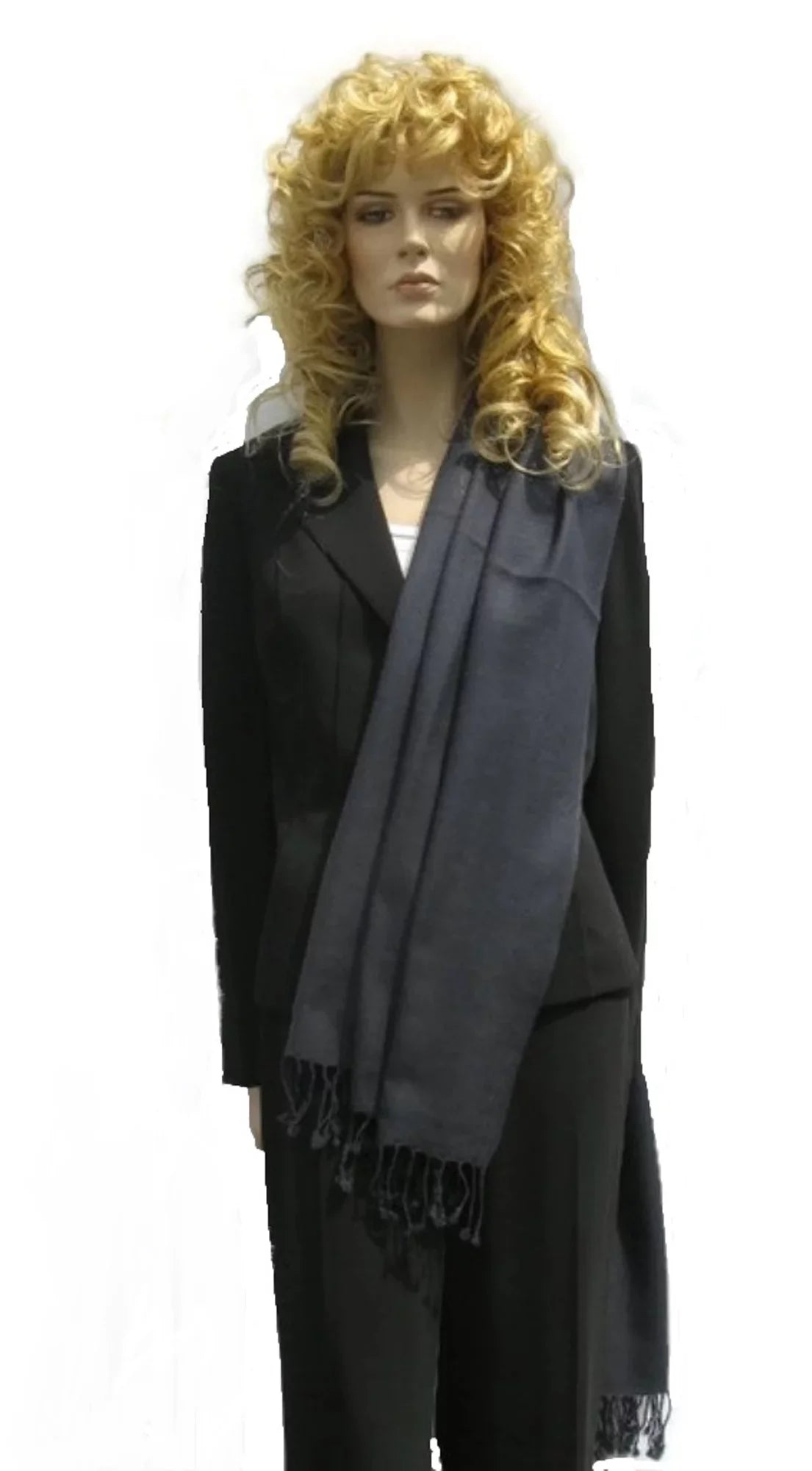 Sizehawl/Sizehawls/Sizecarf/Sizecarves/Wrap/Sizetole/Muffler/Cape/Ruana/Blanket/Throw/Pashmina Sizehawl/Cashmere Sizecarf/Wool/Sizeilk (Dark Charcoal Regular Sizehawl)