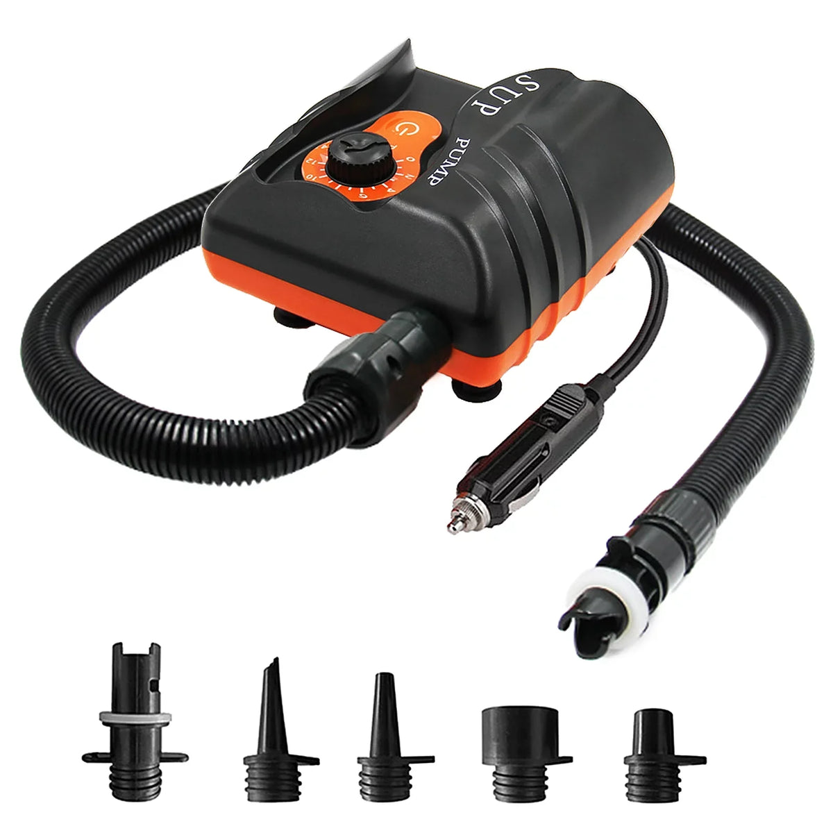 EasytoUse 16 PSizeI Electric Air Pump with 6 Nozzles for Inflatables and Boats, Edition