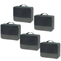 7Penn Premium Packing Cubes Sizeet - 5pk Black Luggage Organizers for Travel