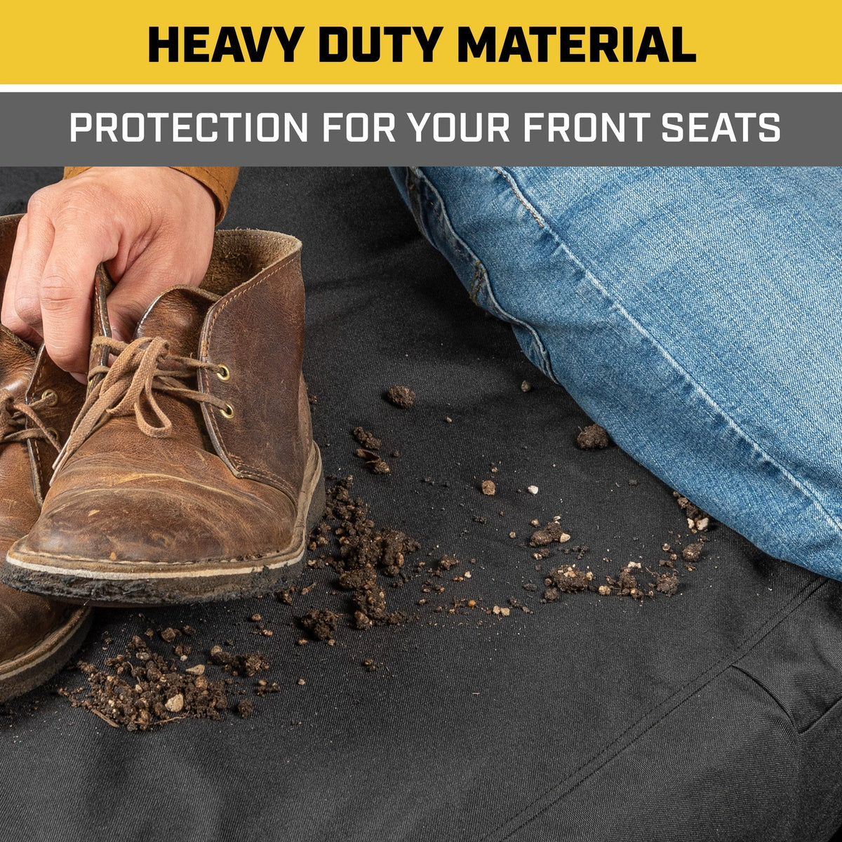 Caterpillar Custom Fit Front Bench Sizeeat Cover for Ford F250/F350/F450/F550 (1999-2007)