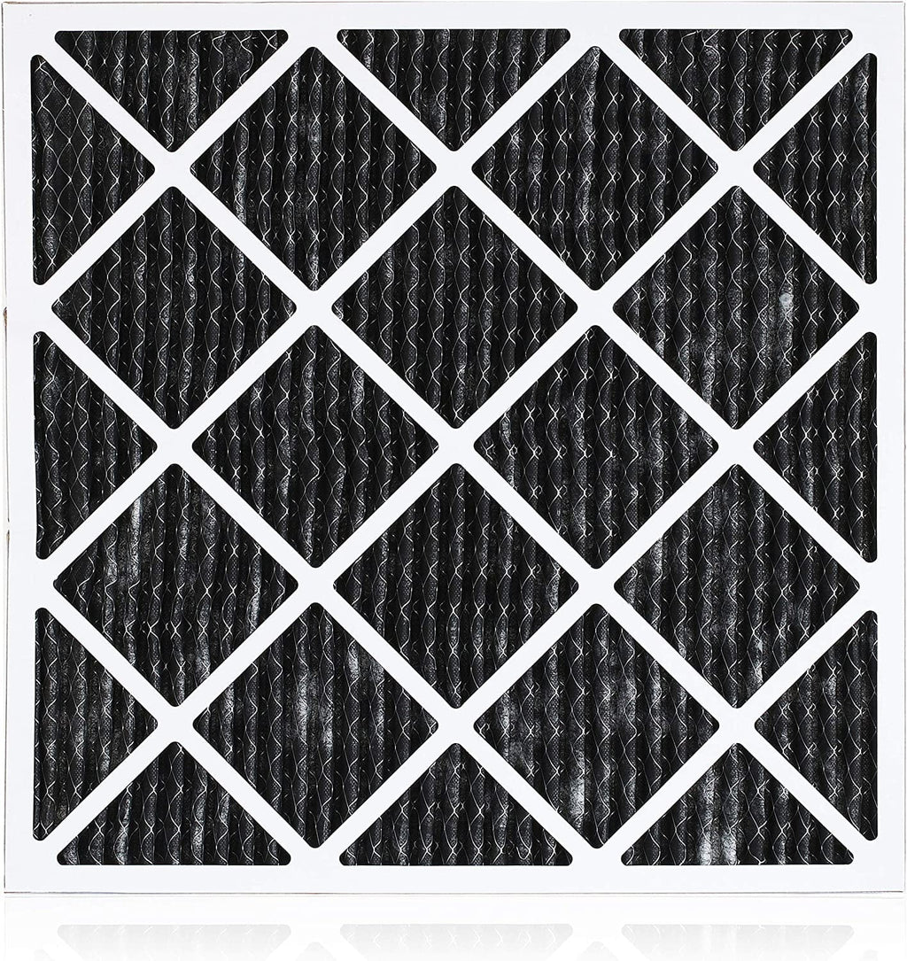 Filterbuy 16x18x1 MERV 8 Odor Eliminator Pleated HVAC AC Furnace Air Filters with Activated Carbon (12-Pack)