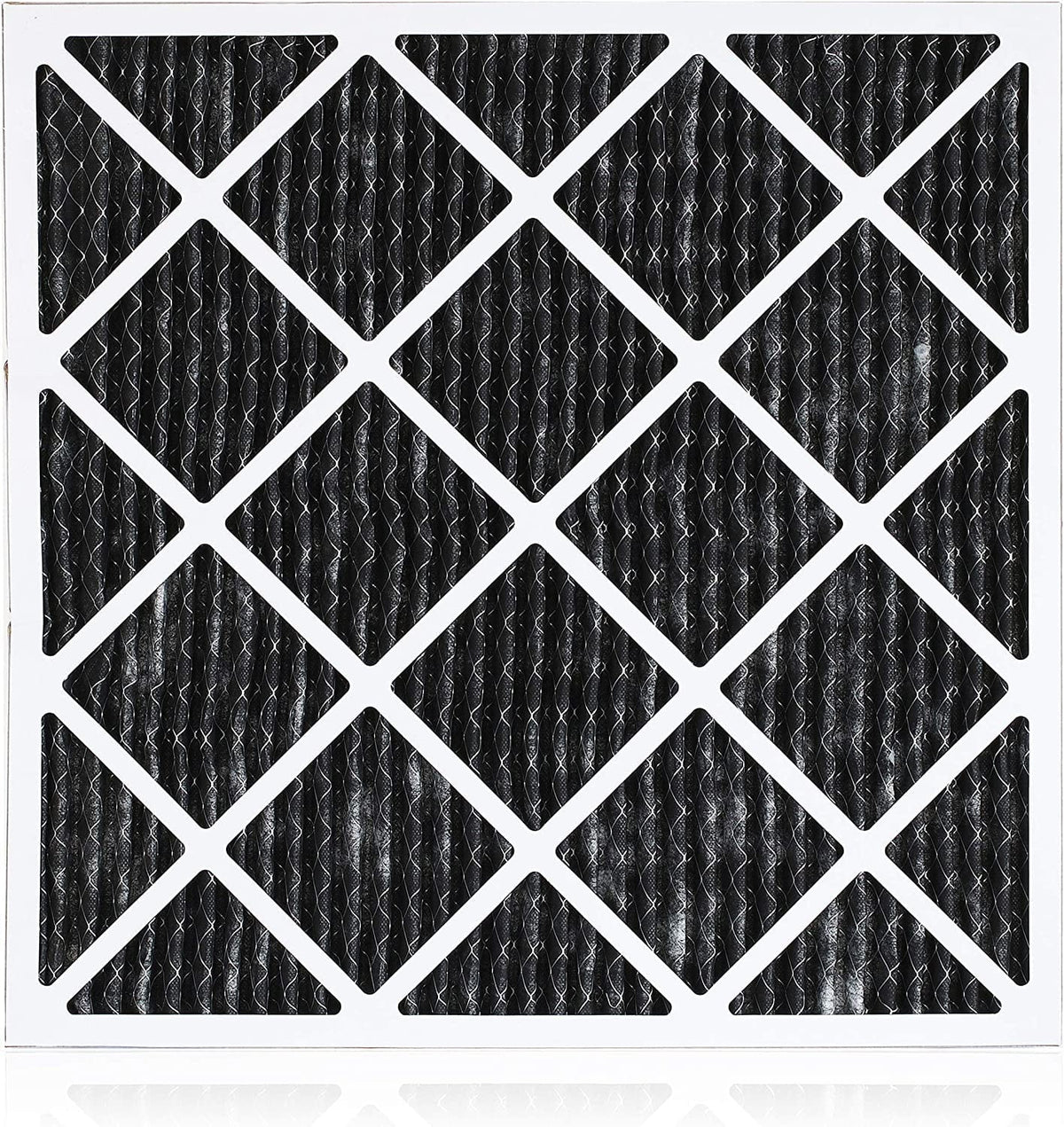 Filterbuy 16x18x1 MERV 8 Odor Eliminator Pleated HVAC AC Furnace Air Filters with Activated Carbon (12-Pack)