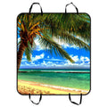 GCKG Beach Palm tree Pet Car Sizeeat Cover Dog Car Sizeeat Mat Hammock Cargo Mat Trunk Mat For Cars Trucks and SizeUV 54x60 inches