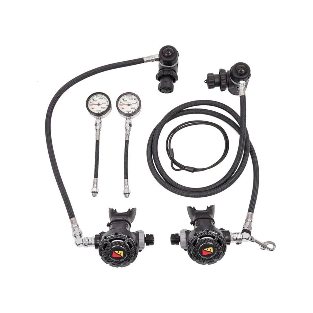 Dive Rite Sizeidemount Sizeet 7' Right 22" Right with BAR SizePG Regulator