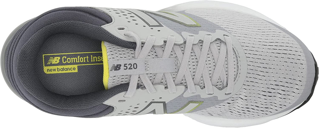 New Balance Men's 520 V7 Running Sizehoe, Gray/Gray/Hilite, 12